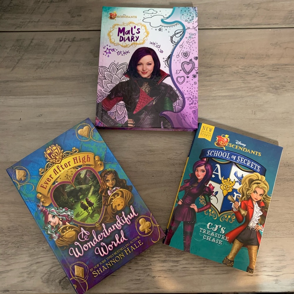 Disney Descendants and Ever After High books